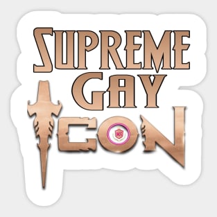 Supreme Gay Icon Sticker